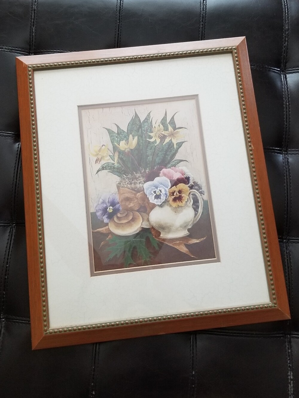 ❗Vintage Framed Botanical Floral Art Print❗